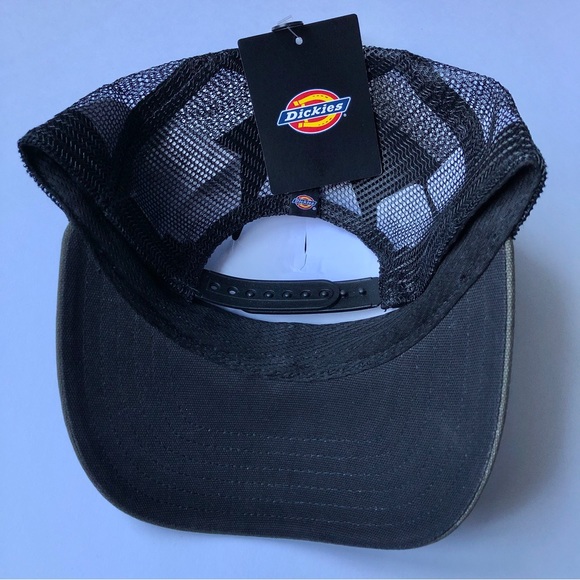 NEW DICKIES Hat Workwear Patch Canvas Trucker Cap Moss Green One Size Men’s - Picture 7 of 15